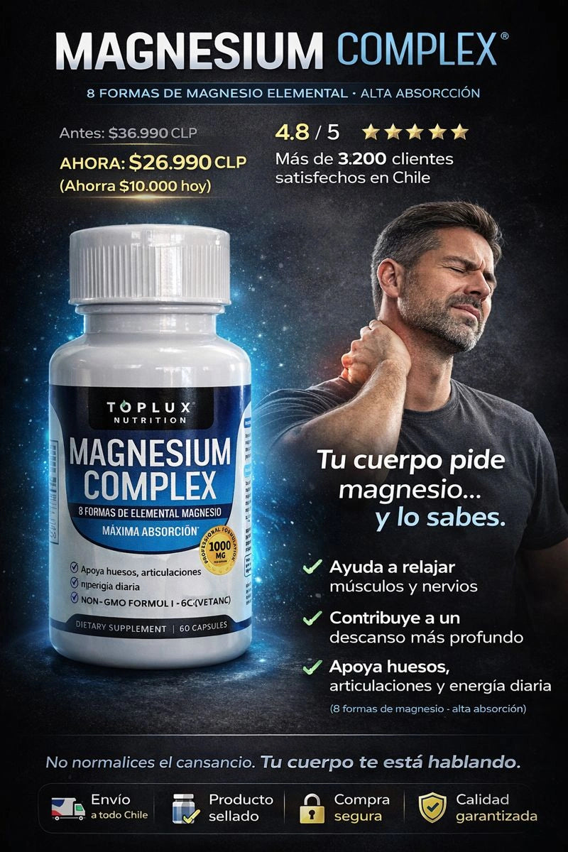 MAGNESIO COMPLEX 8 ELEMENTAL 1000 mg