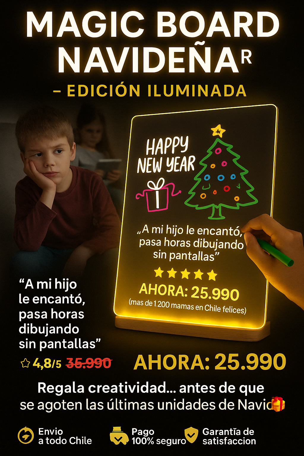 PIZARRA MÁGICA - EL MEJOR REGALO PARA NAVIDAD 🎁